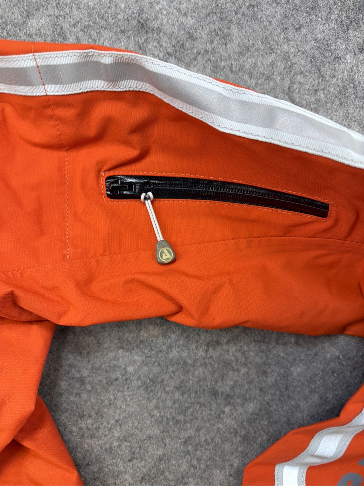 Peak X3 UK Whitewater Kayaking CagouleJacket Orange Grey Waterproof 1/2 Zip EUC