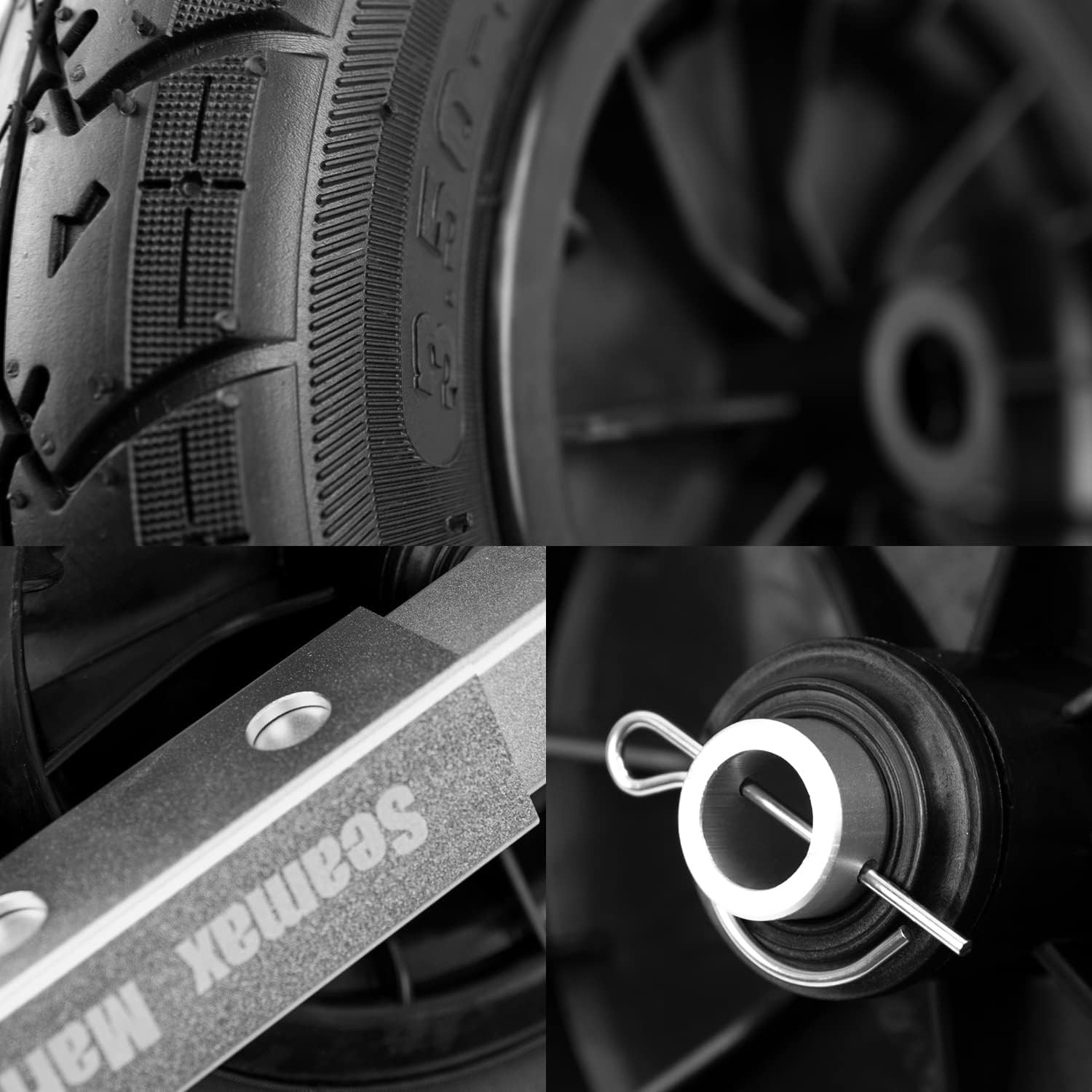 Deluxe 4 by 4 Boat Launching Dolly with 14″ Wheels System, Commercial Grade Qual