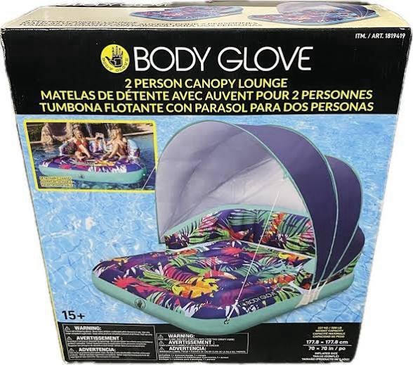 Body Glove 2-Person Canopy Lounge with Removal Canopy Item 1819419 Open Box