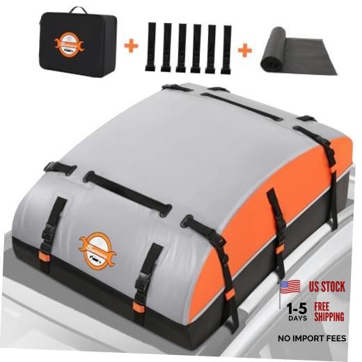 Rooftop Cargo Carrier Bag 1000D PVC Waterproof Vehicle Soft-Shell 21 Cubic