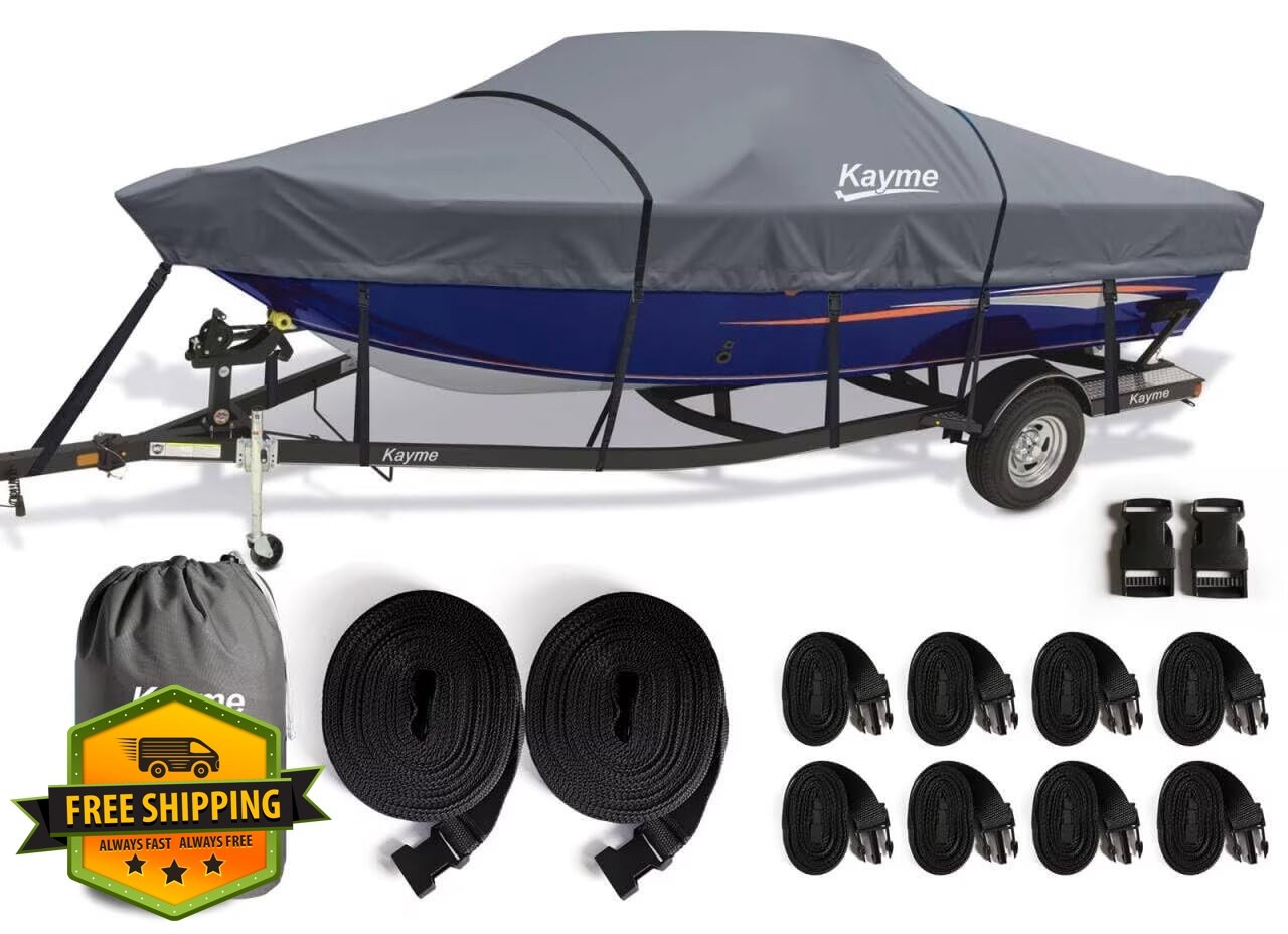 kayme 22-24ft gray boat cover