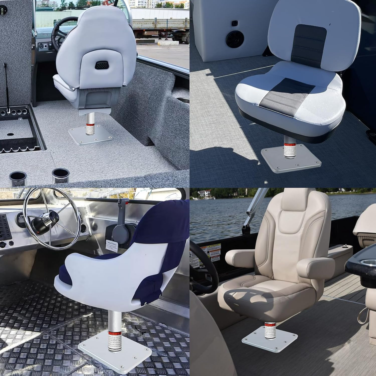 Boat Seat Pedestal Base Mount Kit 3/4″ Boat Seat Mount Pin Pedestal Kit | Includ