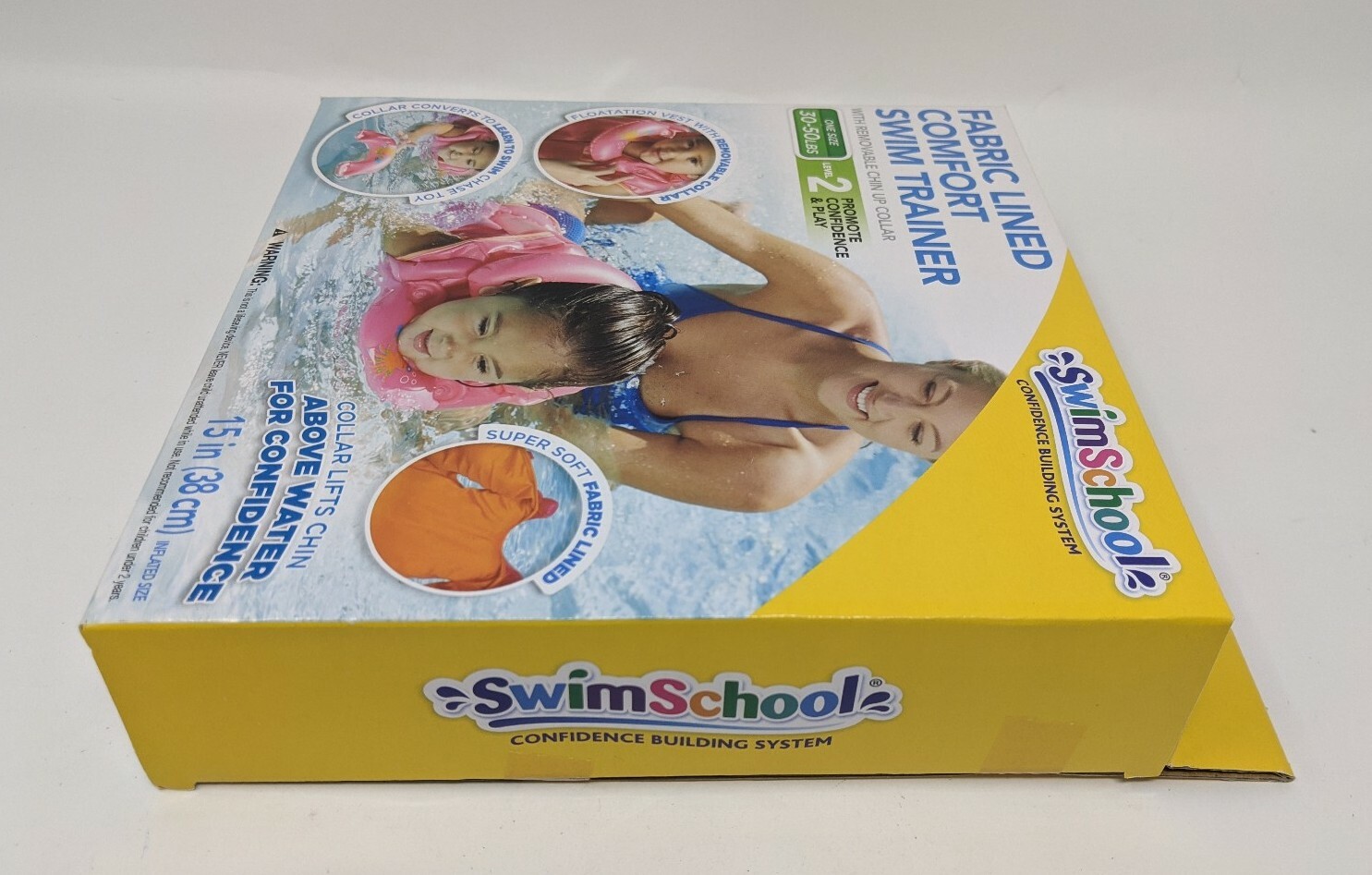 Swim School Trainer Fabric Lined Comfort Swim PINK 30 – 50 Pounds Level 2