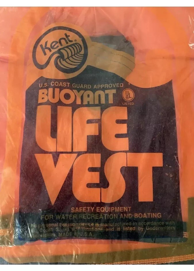 Kent U.S. Coast Guard Approved Buoyant Life Vest Adult Type 2 PFD Over-90lbs New