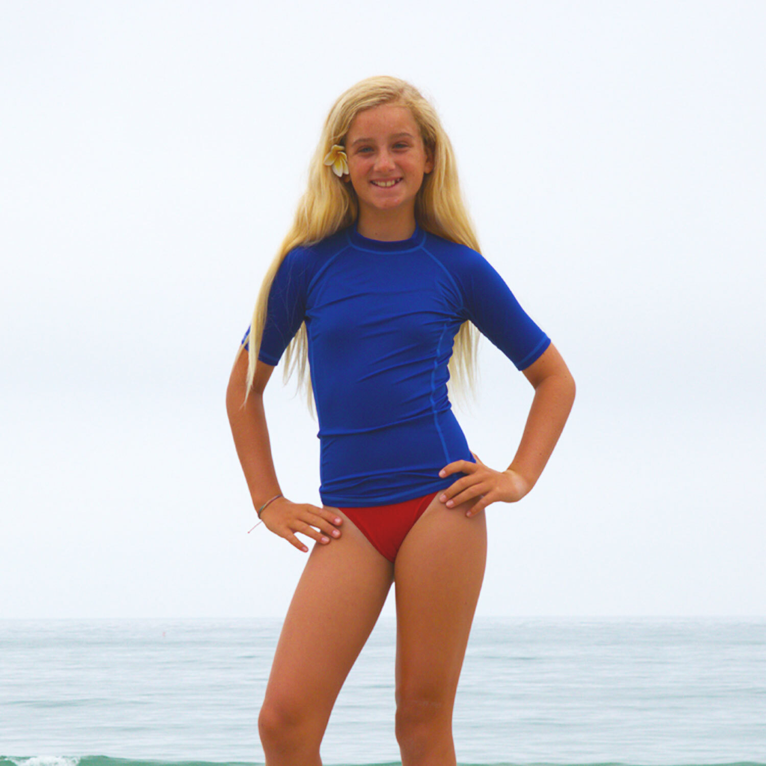 Adult and Youth Short Sleeve UPF 50+ Rashguard Sun Shirt for Watersports