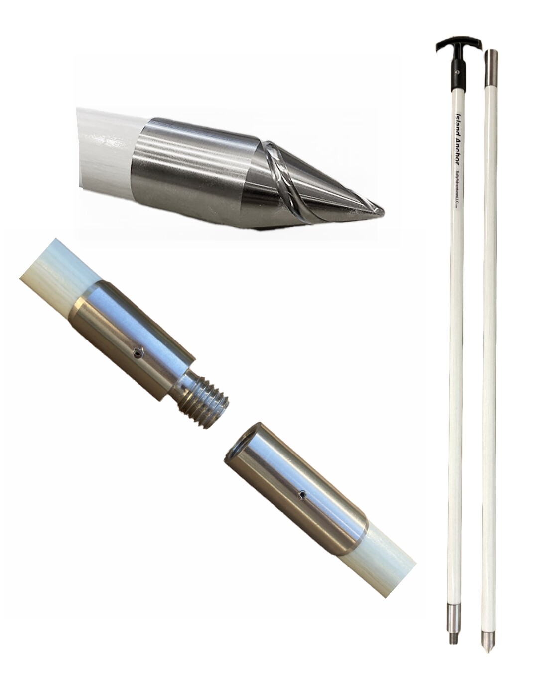 Island Anchor – 1″ x 6′ – 2 Piece – Shallow Water Anchor Pole