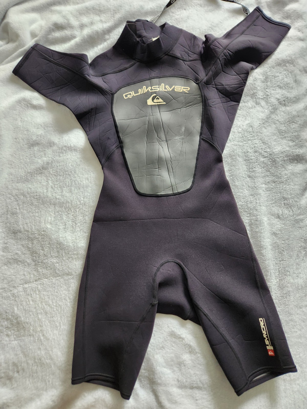 Quiksilver Syncro Shorty Wetsuit Black Gray – Mens LS / 26