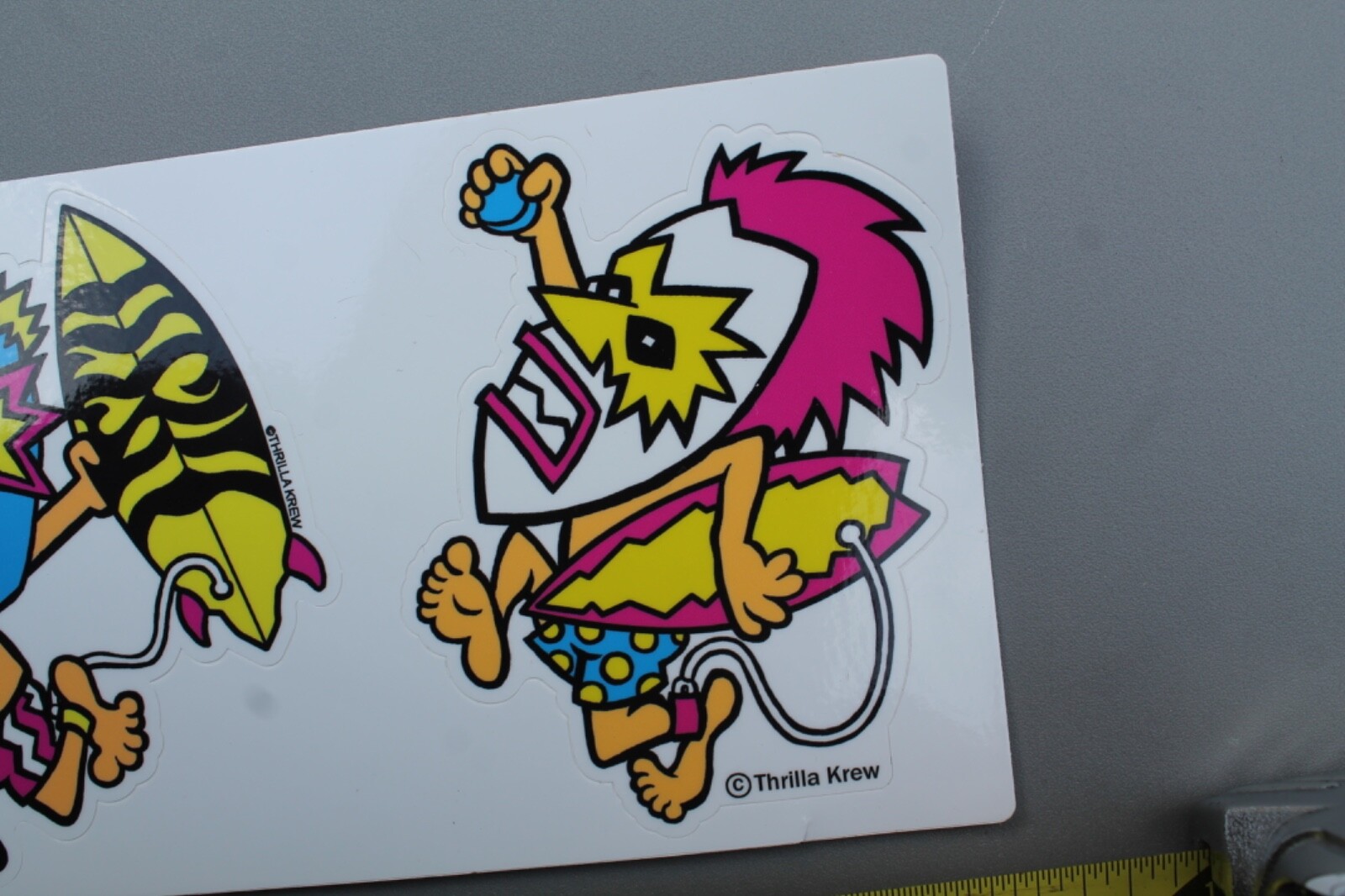T&C Thrilla Krew Town & Country Tiki Natives Hawaii Surfing STICKER – Sheet of 3