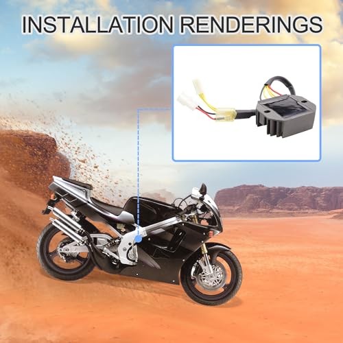 Regulator Rectifier Replacement for DR650 GSF250 250 GSF400 RGV250(VJ22A)