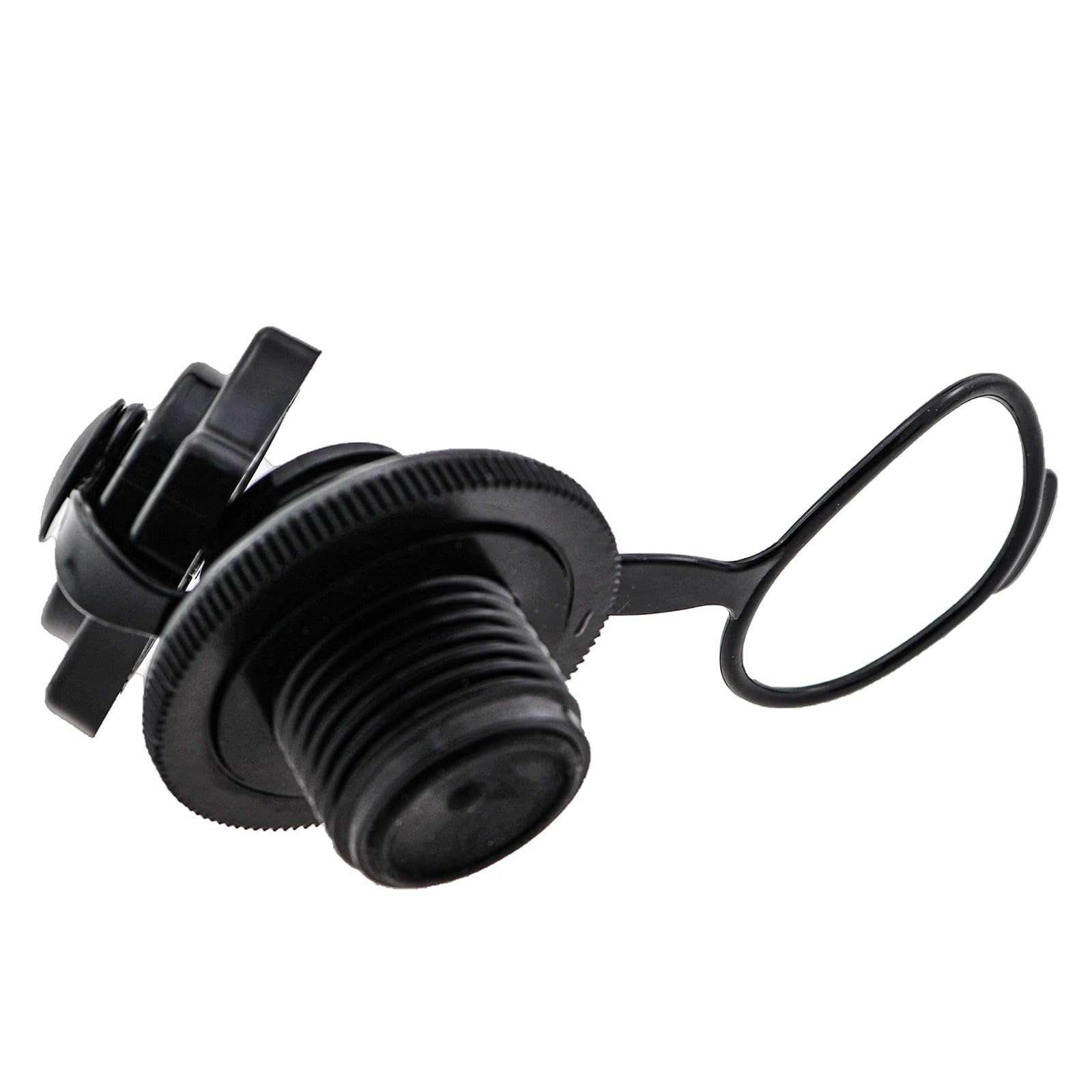 3 PCS Black Kayak Inflator Valve Air Nozzle Inflatable Boat Screw Air Plug