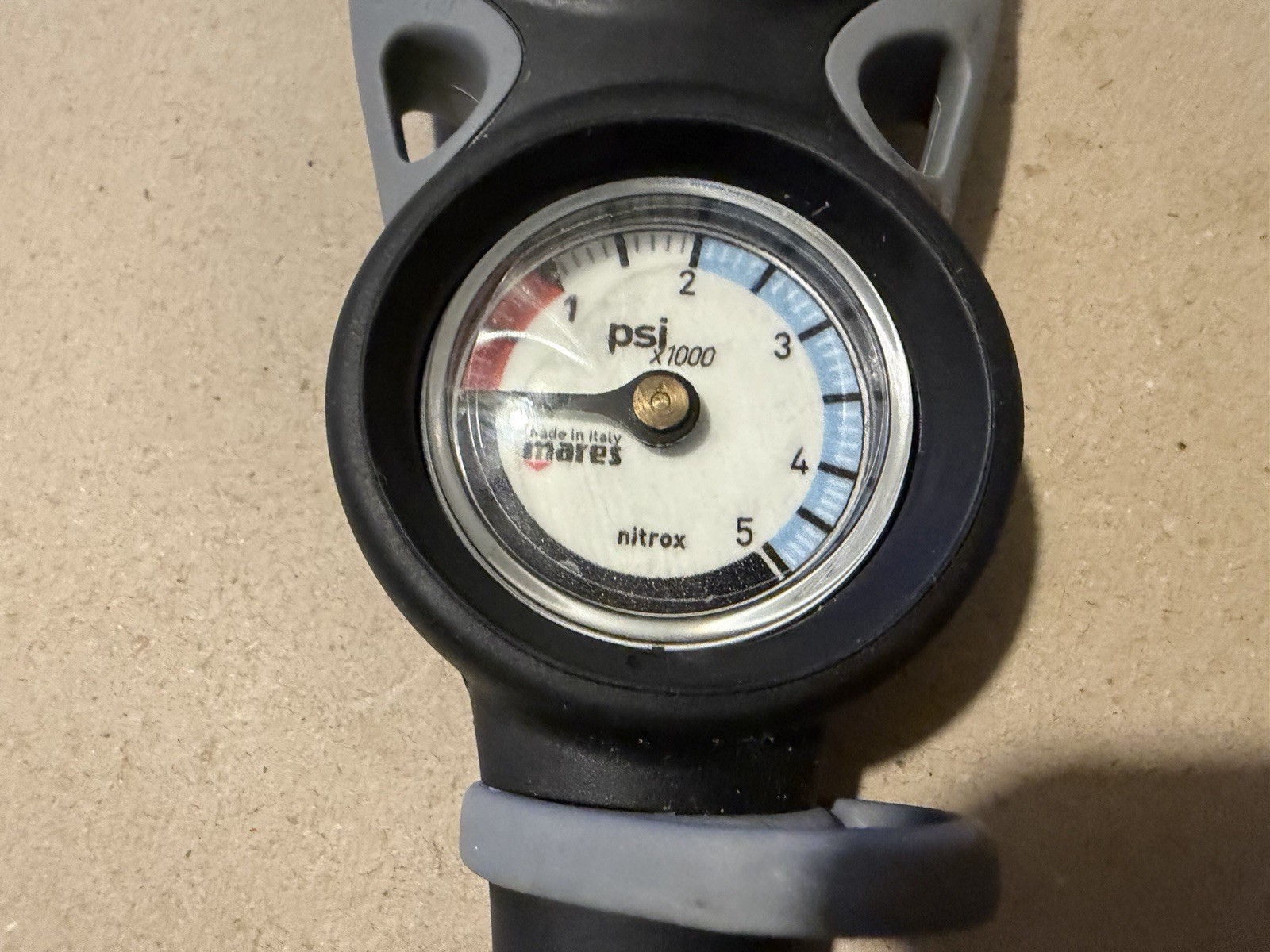 Mares Two Gauge Console Imperial Depth Pressure Scuba Diving Dive SPG (PSI/FEET)