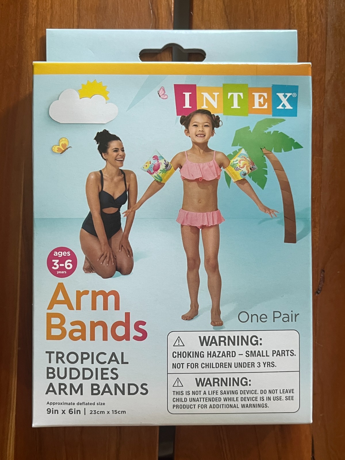 Intex Kids Inflatable Swimming Deluxe Arm Bands Ages 3 to 6