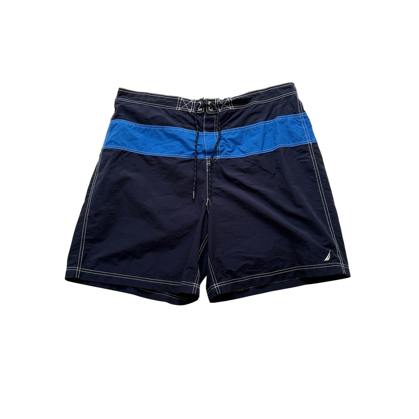 Nautica Mens XXL Blue Swim Trunks Excellent