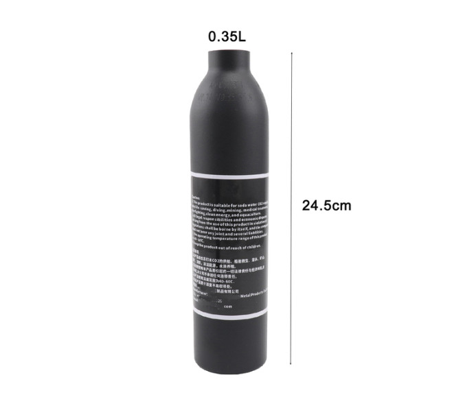 4500PSI Aluminum Co2 Air Tank M18x1.5 Cylinder Oxygen Gas Bottle Filling Diving