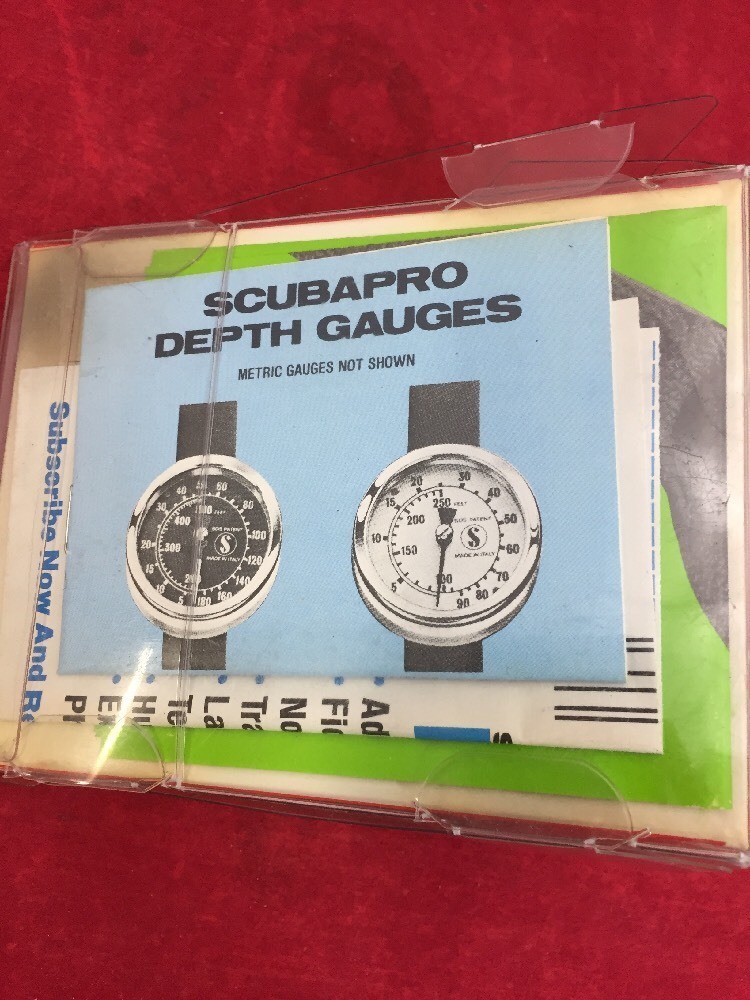 SCUBAPRO Scuba Diving Diver’s Depth Gauge Oilfilled 28-061-000 w/Instructions