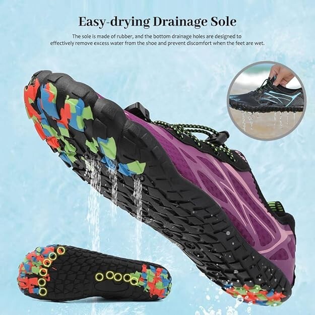 Water Shoes Mens 12-13 Womens 13-14 Aqua Beach Swim Barefoot Quick Dry NWT