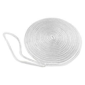 Taylor Made 11329 3/8″ D x 25′ L White Polypropylene Double Braided Dock Line