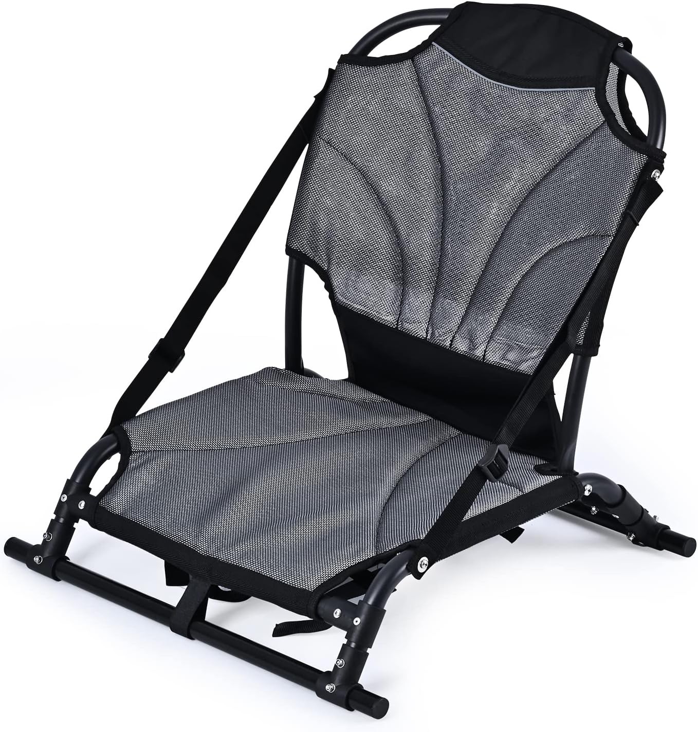Folding Kayak Seat for Inflatable Kayak Adjustable Universal w/ Back Support
