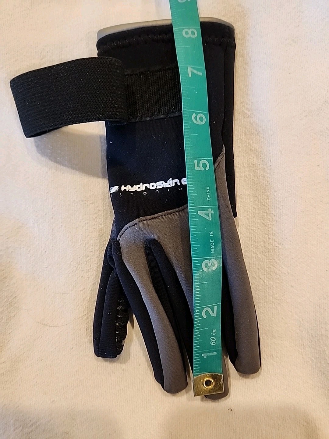 NRS Hydroskin Titanium Black/Gray Neoprene Wetsuit Gloves Diving Surf XS