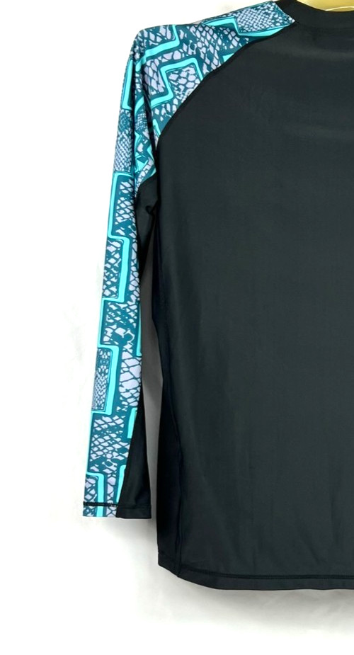 HUGE SPORTS Mens Rash Guard XXXL Long Sleeves UPF 50+ Sun Protection Swim Shirt