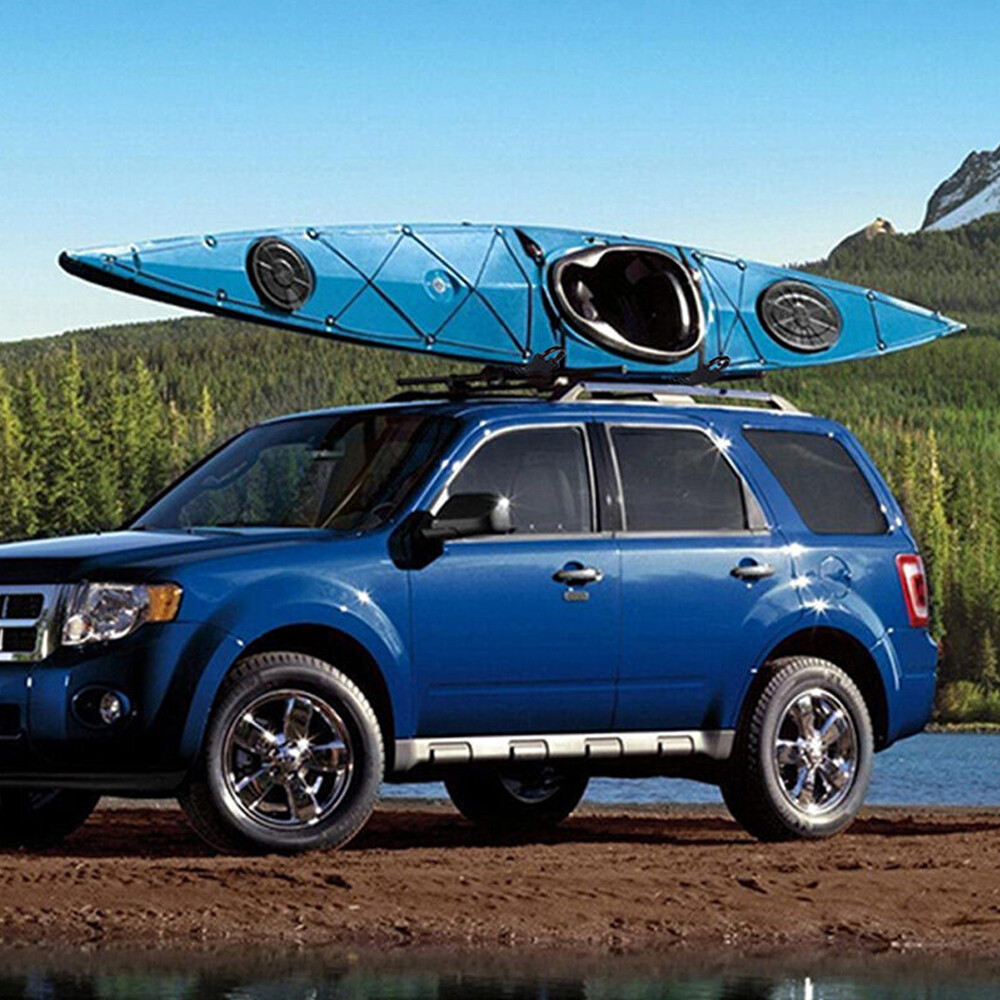 4 PCS Canoe Boat Kayak Roof Rack Car SUV Truck Top Mount Carrier J Cross Bar