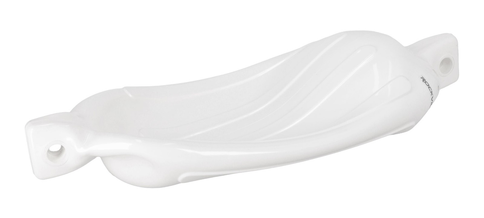 (2) Rockville FEN165-WHITE 6.5″x23″ Boat Fenders + 10 Foot Line Marine Bumpers