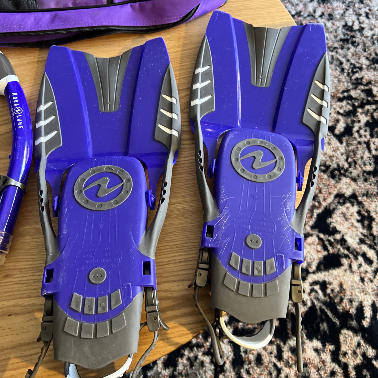 Aqua Lung Sport Flippers Swim Scuba Fins, S/M, Men’s 4-8.5, Women’s 5-9.5
