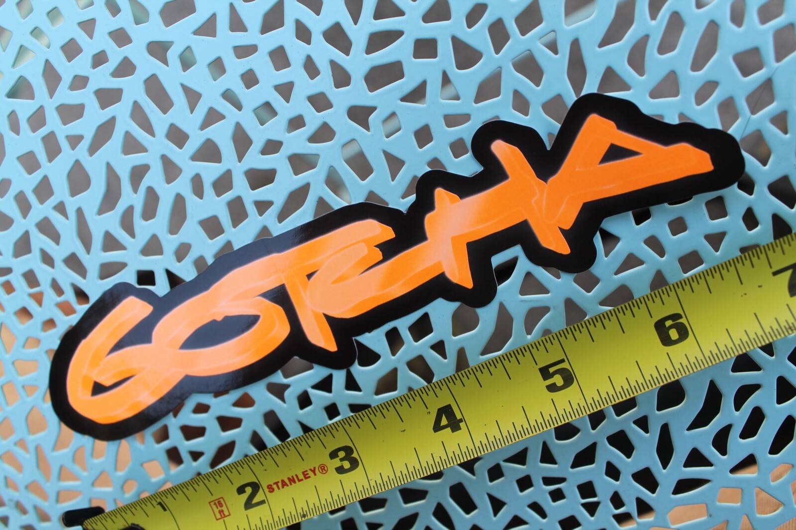 GOTCHA Clothing Neon Orange Graffiti Retro Original Skateboard Surfing STICKER