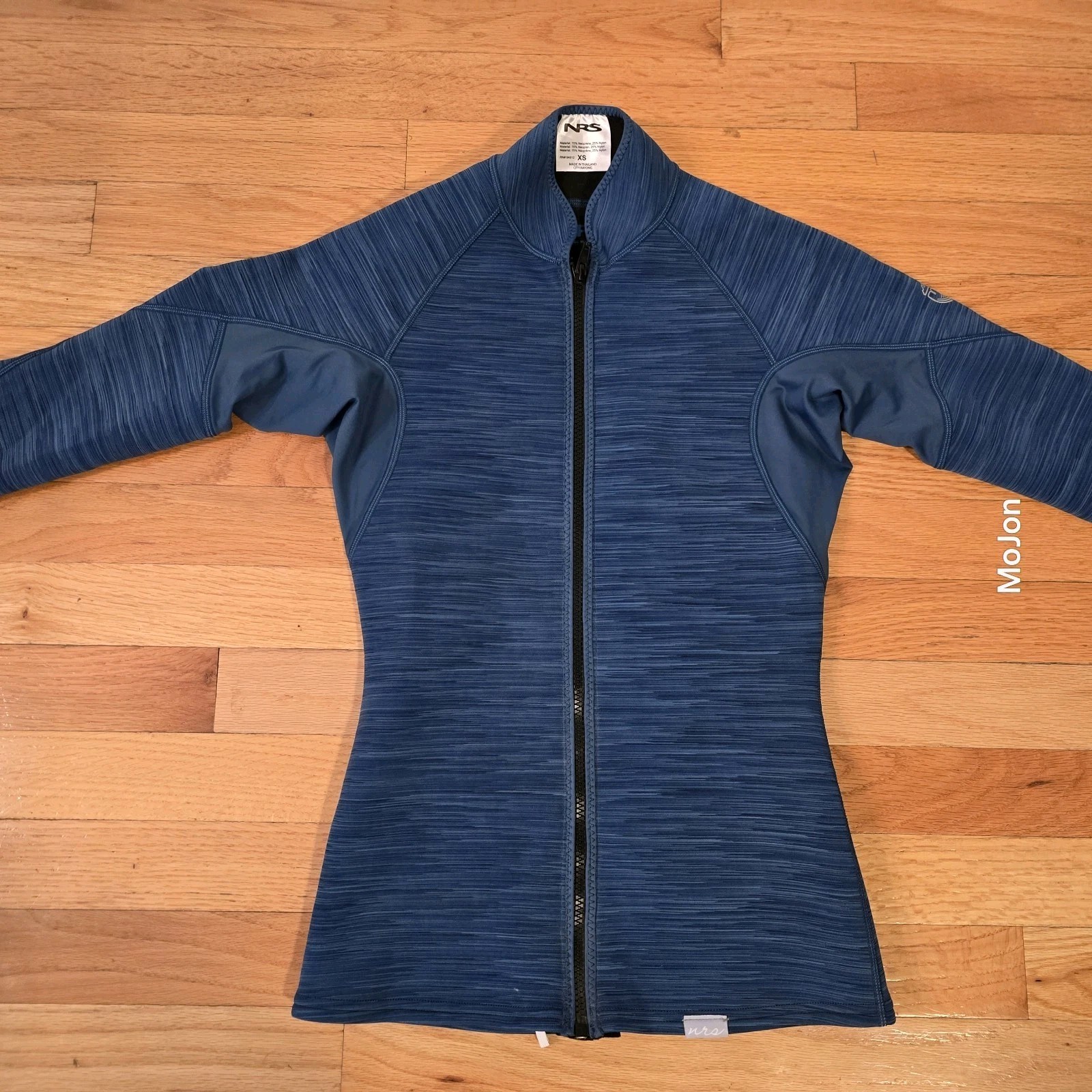 NRS Women Hydroskin 0.5 Long Sleeve Shirt Moroccan Blue XS X-Small Excellent Con