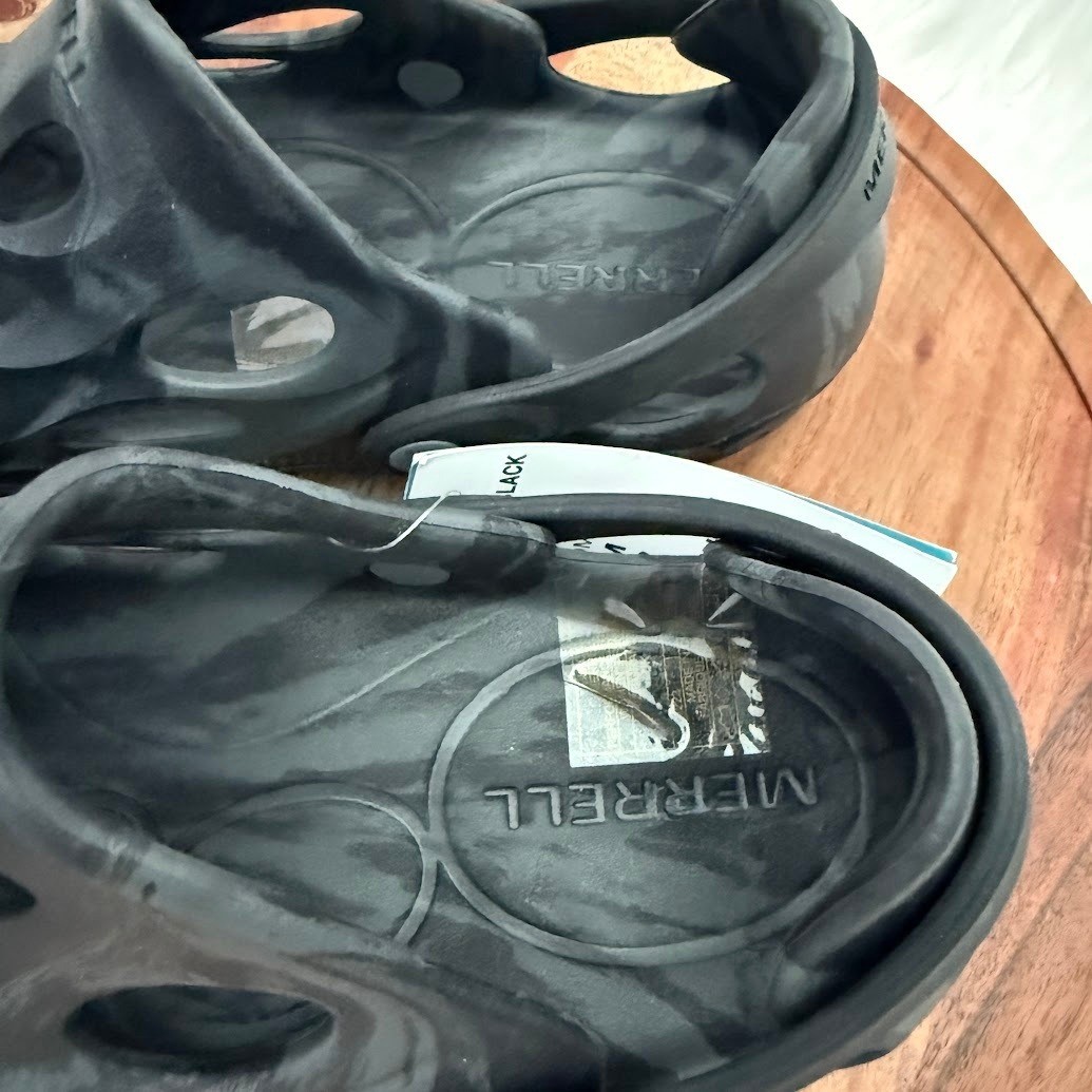 Merrell Hydro Moc Black Marble Womens 9 Water Shoes J19992 BLOOM EVA Slip On