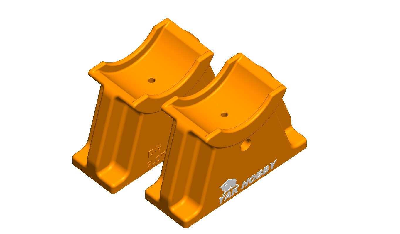 YAK Hobby 2″ Deluxe Seat Risers Old Town Sportsman PDL Kayaks – Orange