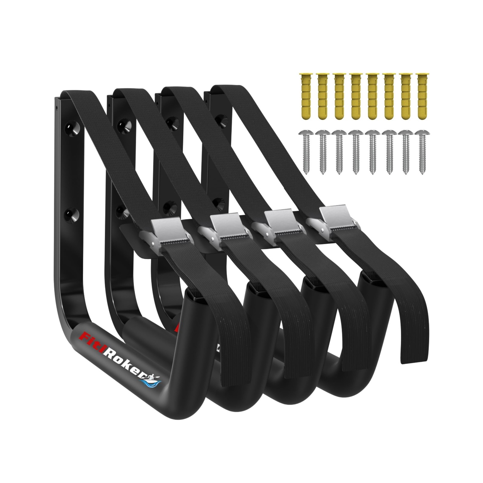 Kayak Storage Rack – 100LB Heavy Duty Kayak Wall Mount with Foa… FAST US