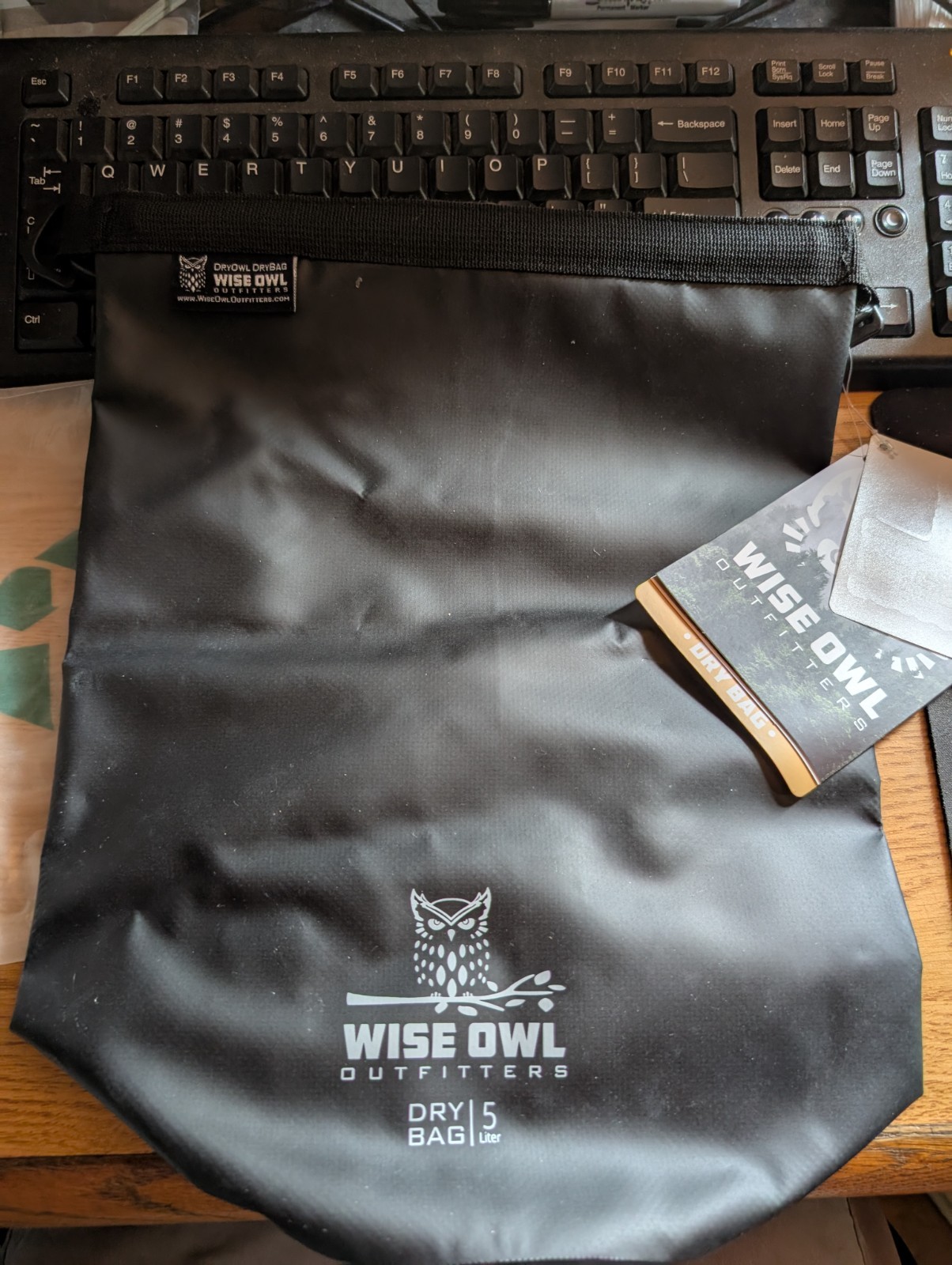 Wise Owl Outfitters DryOwl DryBag Dry Bag Black 5L Camping Hiking PVC 5 L Liter