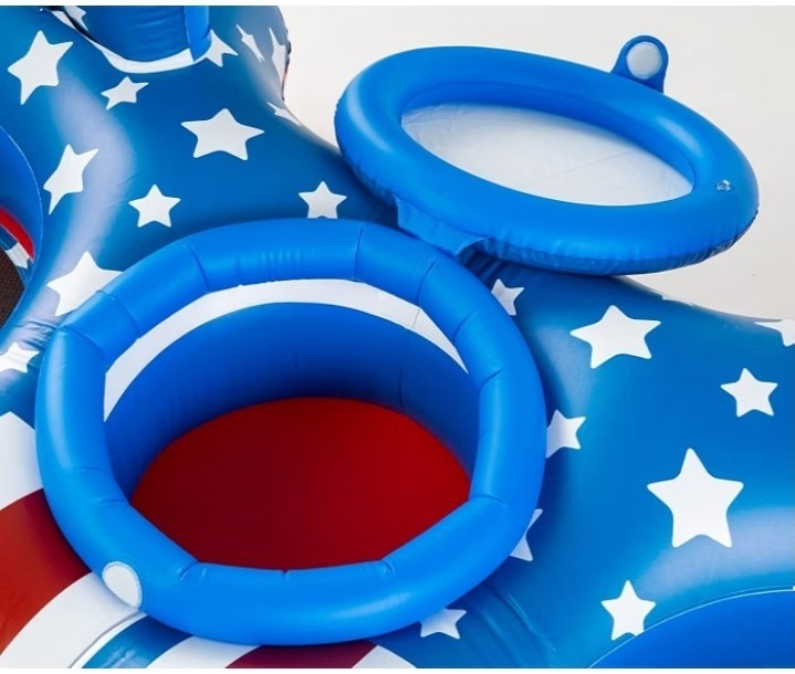 BIGMOUTH Americana Star 2-Person River Tube 🦅250TH ANNIVERSARY AMERICAN FLOAT🦅