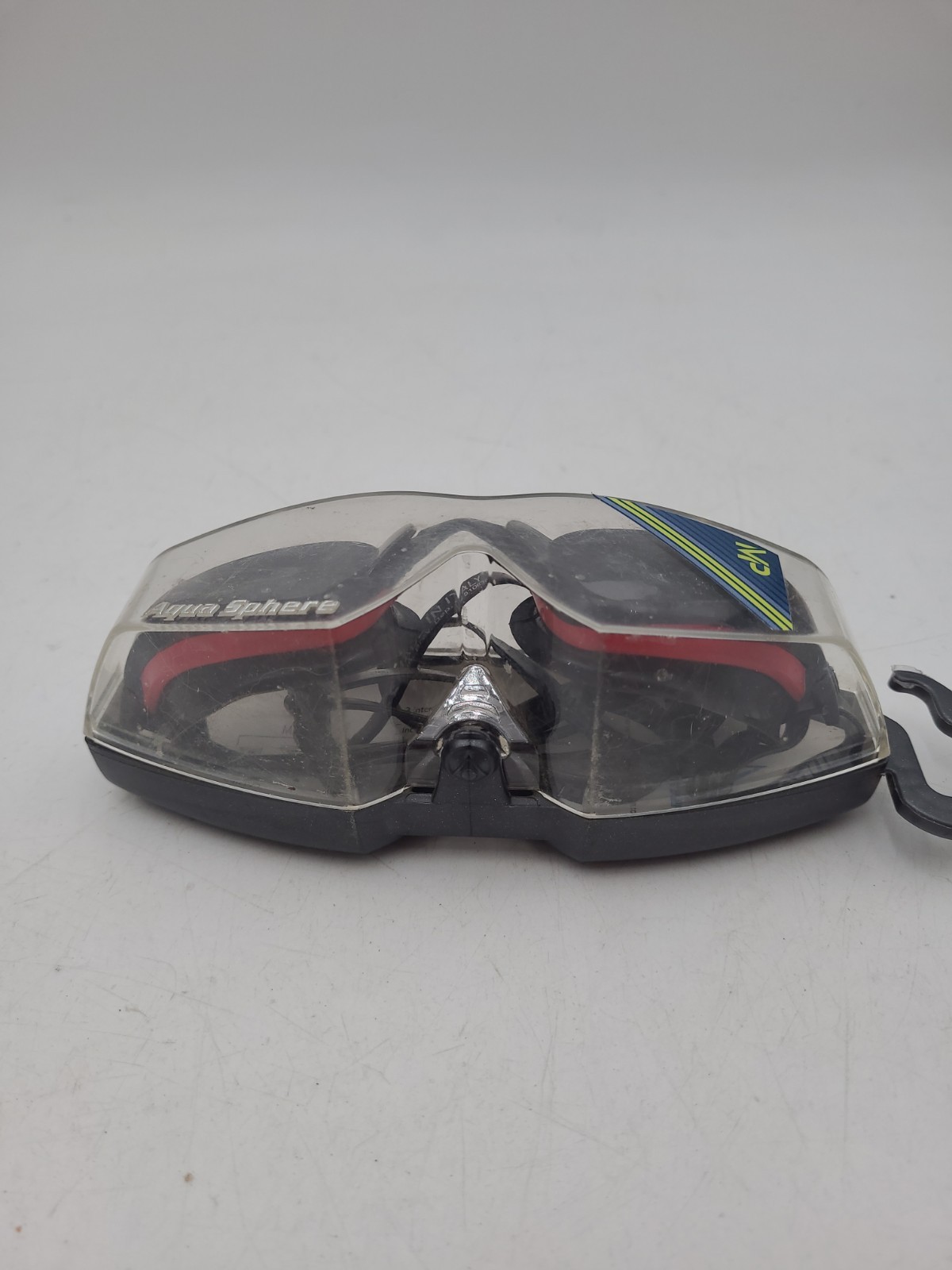 AQUA SPHERE MICHEAL PHELPS K180 SWIM GOGGLE ADULT BLACK/SILVER SMOKE LENSES