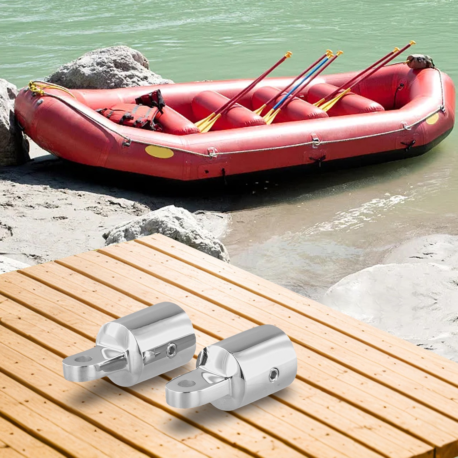 316 Stainless Steel Boat Canopy Cap Fittings for Various Sizes 20mm 22mm 25mm