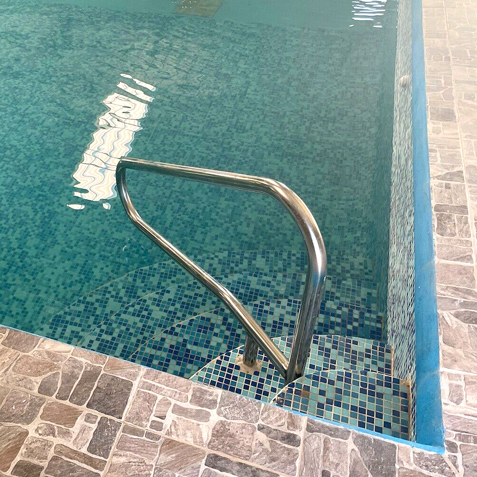 Pair(2PC) Swimming Pool Hand Rail Ladder Handrail Stair Rail 304 Stainless Steel