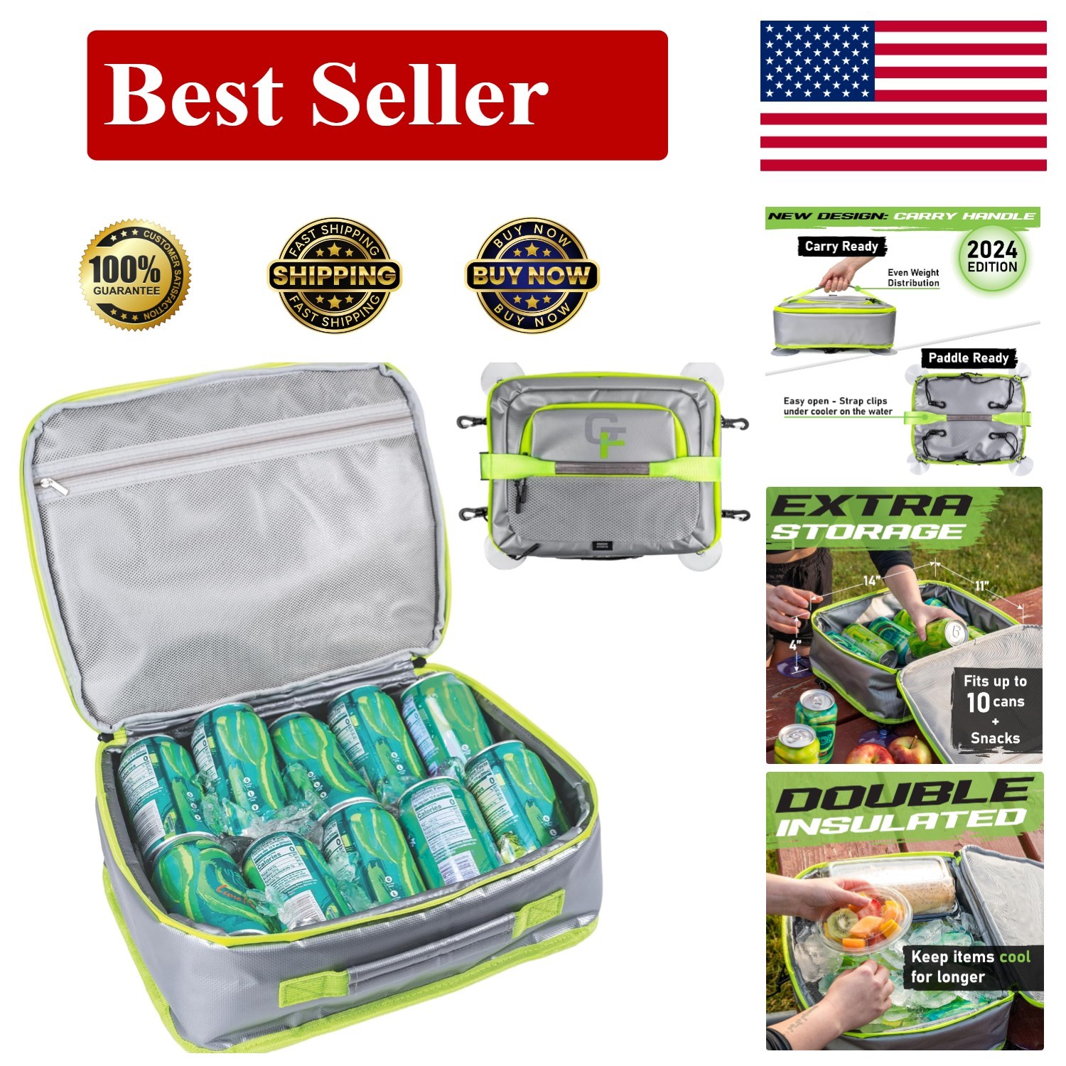 Paddleboard Cooler Deck Bag – Water-Resistant Portable Insulated Soft Cooler …