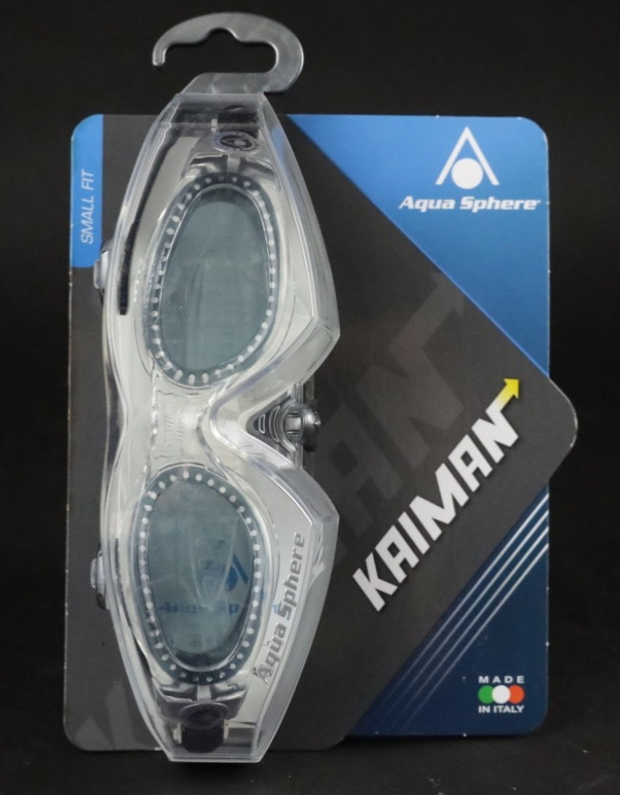 Aqua Sphere Kaiman Swimming Goggles Made in Italy – New in Packaging NIP