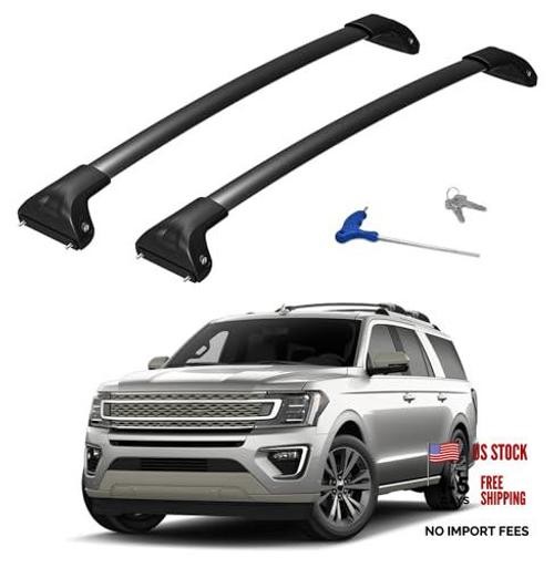 300lbs Roof Rack Cross Bars Compatible with Ford Expedition/Max 2018-2026 &