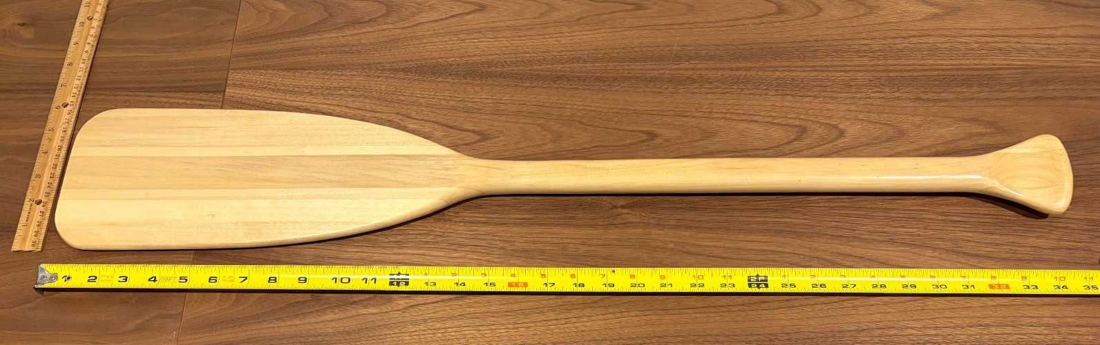 New & Never Used Handmade 35″ x 6″ Canoe Paddle Oar Weighs Only 1 Pound!