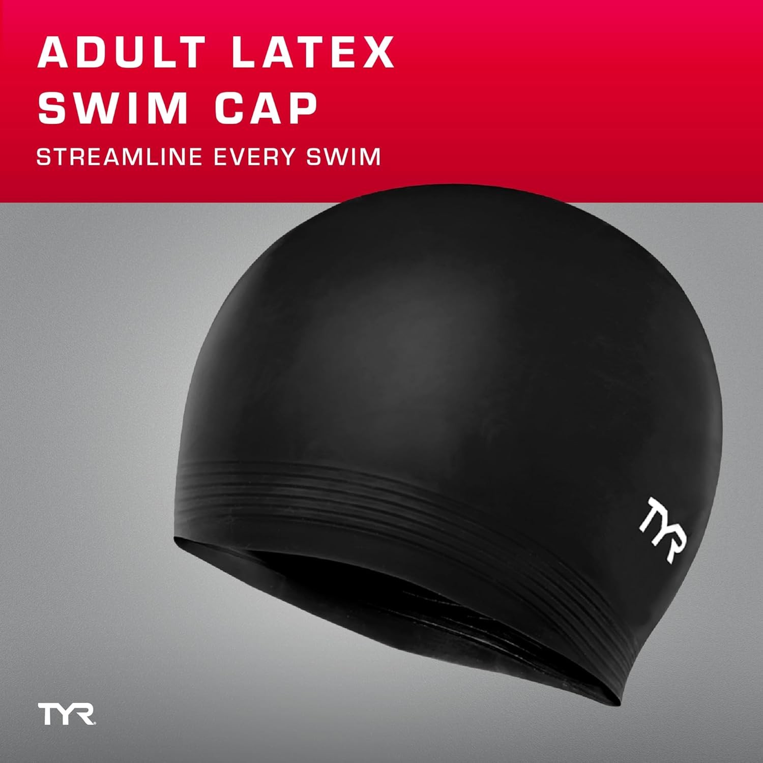 TYR Latex Adult Swim Cap for Women and Men