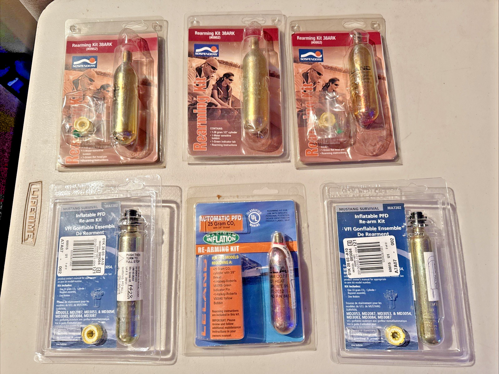 Sospenders Mustang Survival Leland Lot Of 6 Rearming Kit 38ARK PDF Models