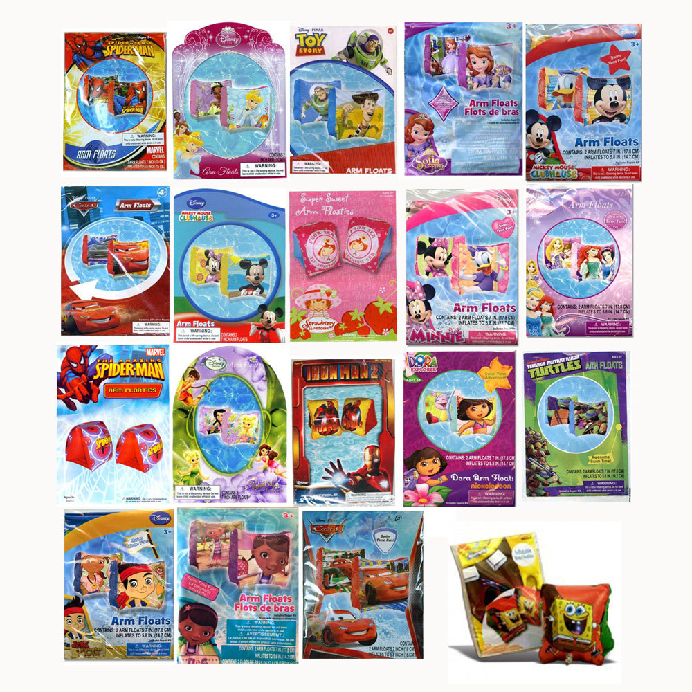 Kids Inflatable Arm Floats Girls Boys Swim Arm Bands Pool Beach Sport Aid Float
