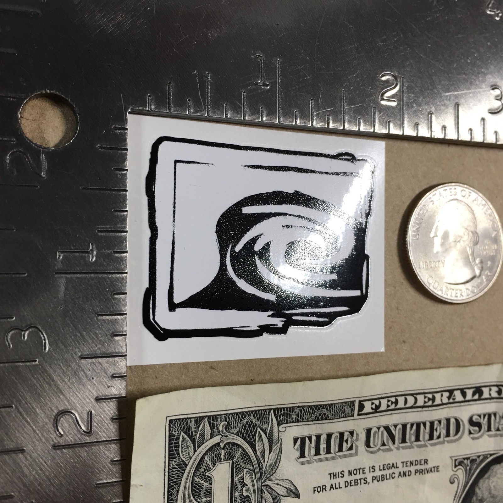 Liquid Militia 2″ x 2″ Small Sticker Decal