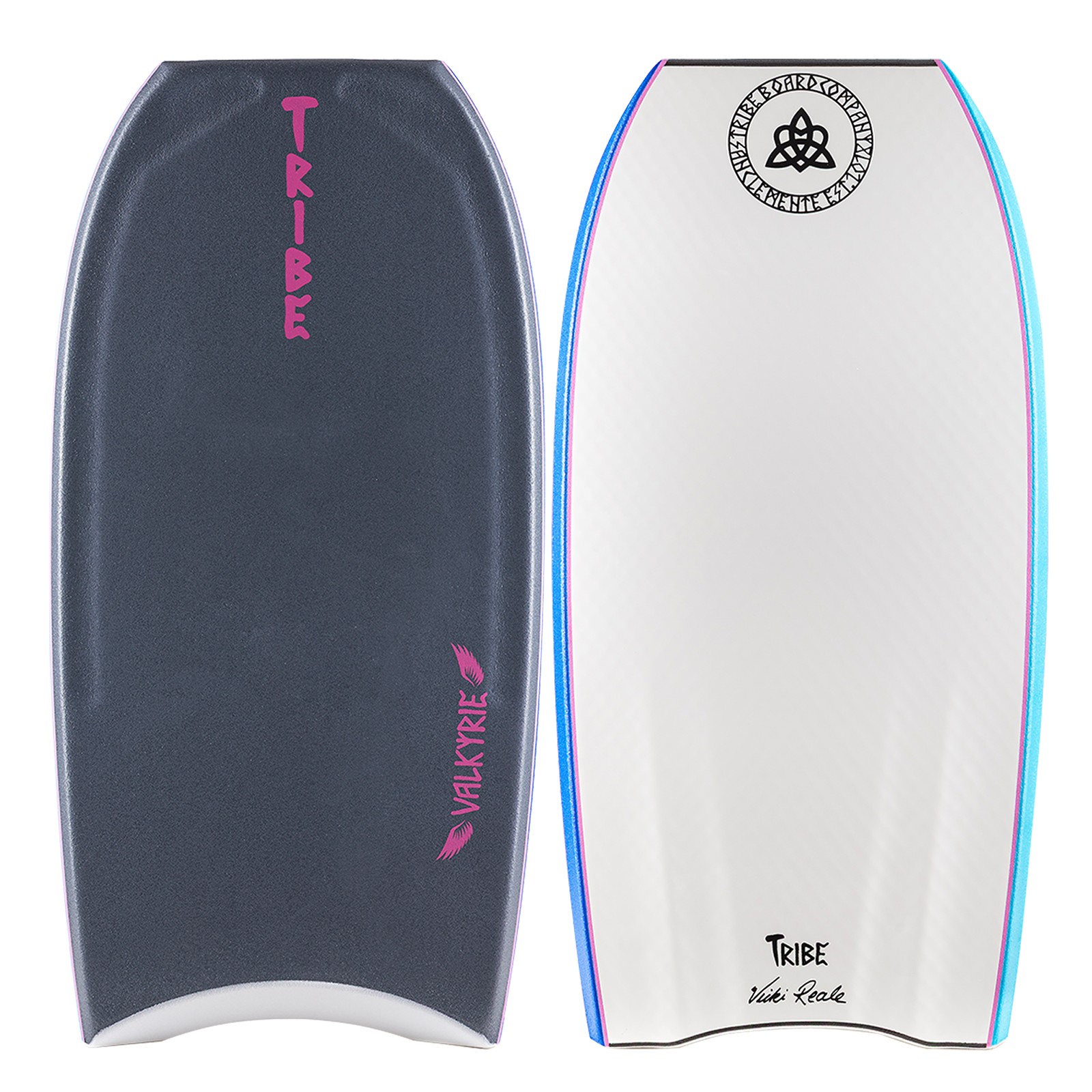 Tribe Valkyrie 43.5″ Bodyboard-Black/Aqua Blue/White