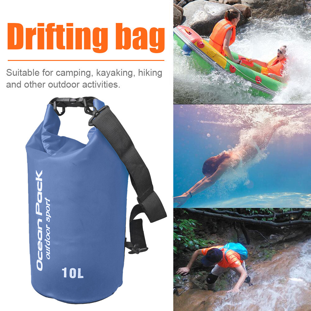 2L – 20L Outdoor Dry Bag Camping Drifting Rafting Fishing Travel Storage Bags