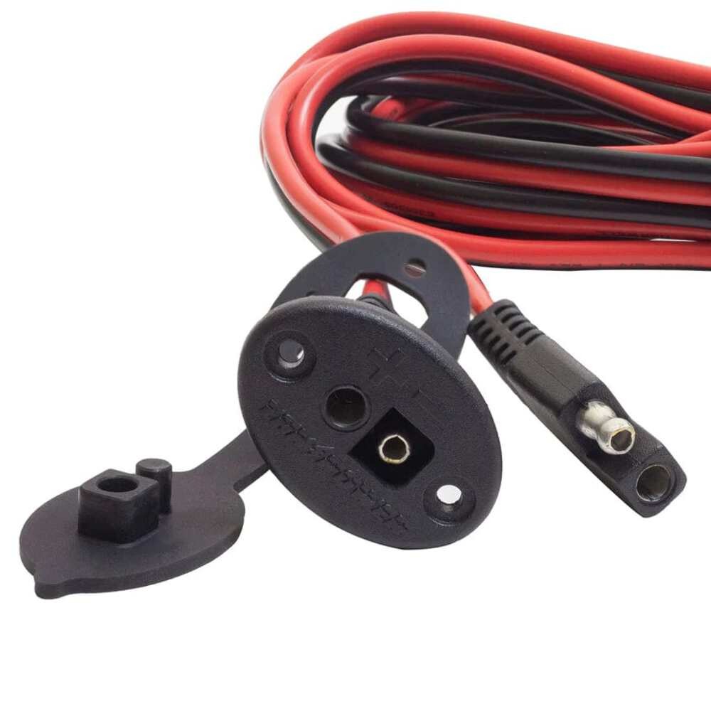 Yak-Power Panel Mount W/48 Inches Wire And Sae Connector