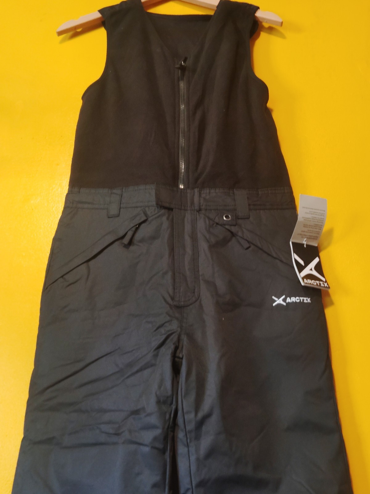 L(14/16)Arctix Black Overall Water Repellent Full Sleeveless Suit