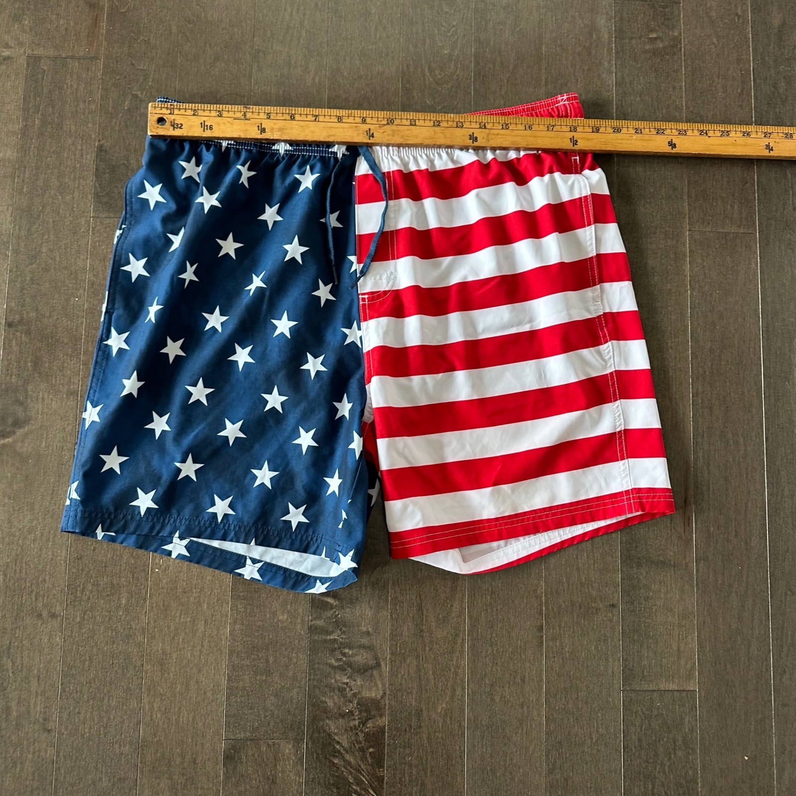 Old Navy Mens American Flag Swim Suit 4th of July Red White Blue Summer XL